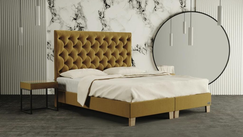 Štýlová posteľ chesterfield