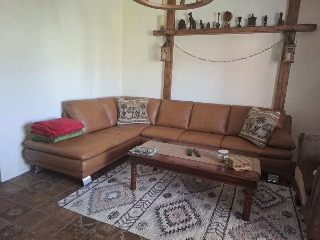 Talianska kožená sedačka Marinella